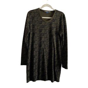 Kavu Long Sleeve Dress - Black and Brown